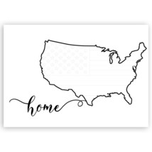 USA Home Map : Gift Sticker Americana United States American Outline Country - $1.50+