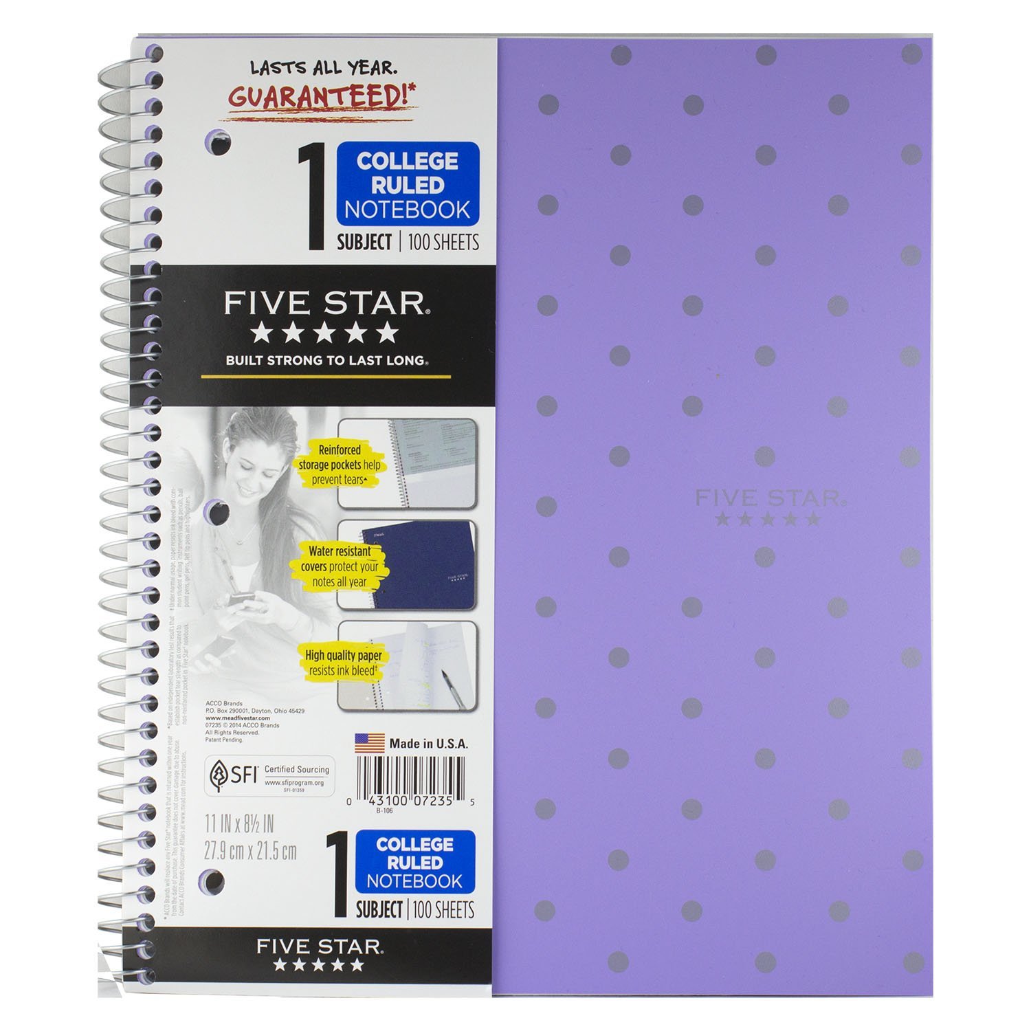 Five star 5 subject notebook coupons