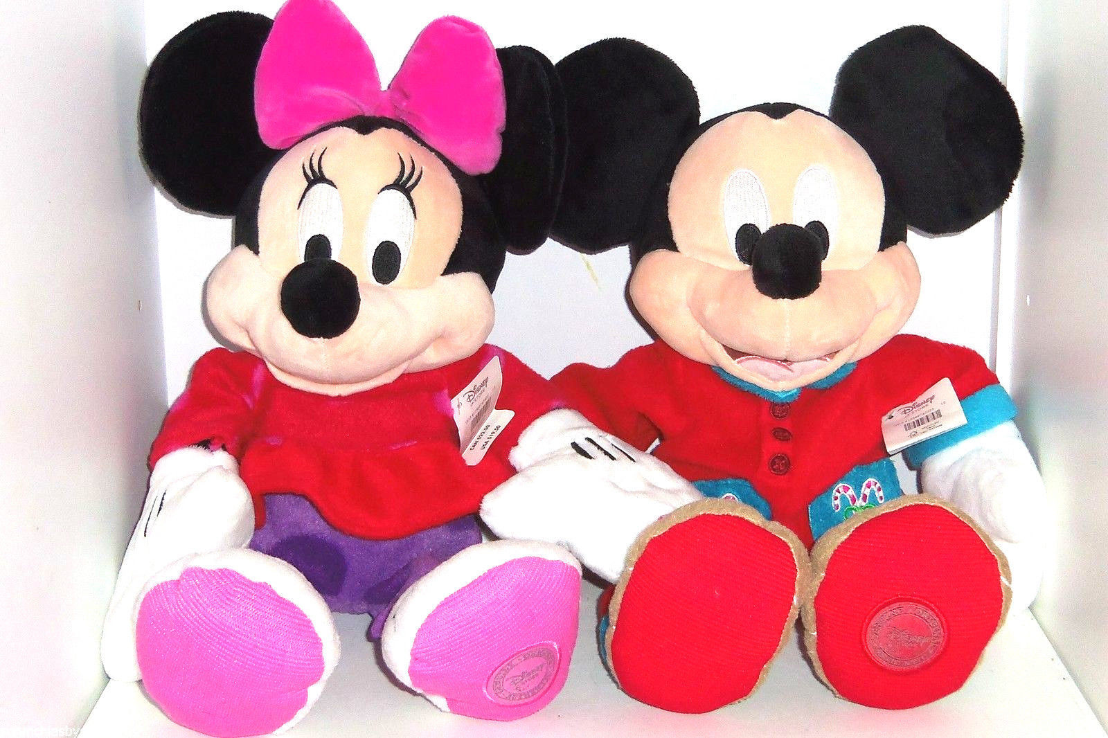 disney store christmas mickey plush