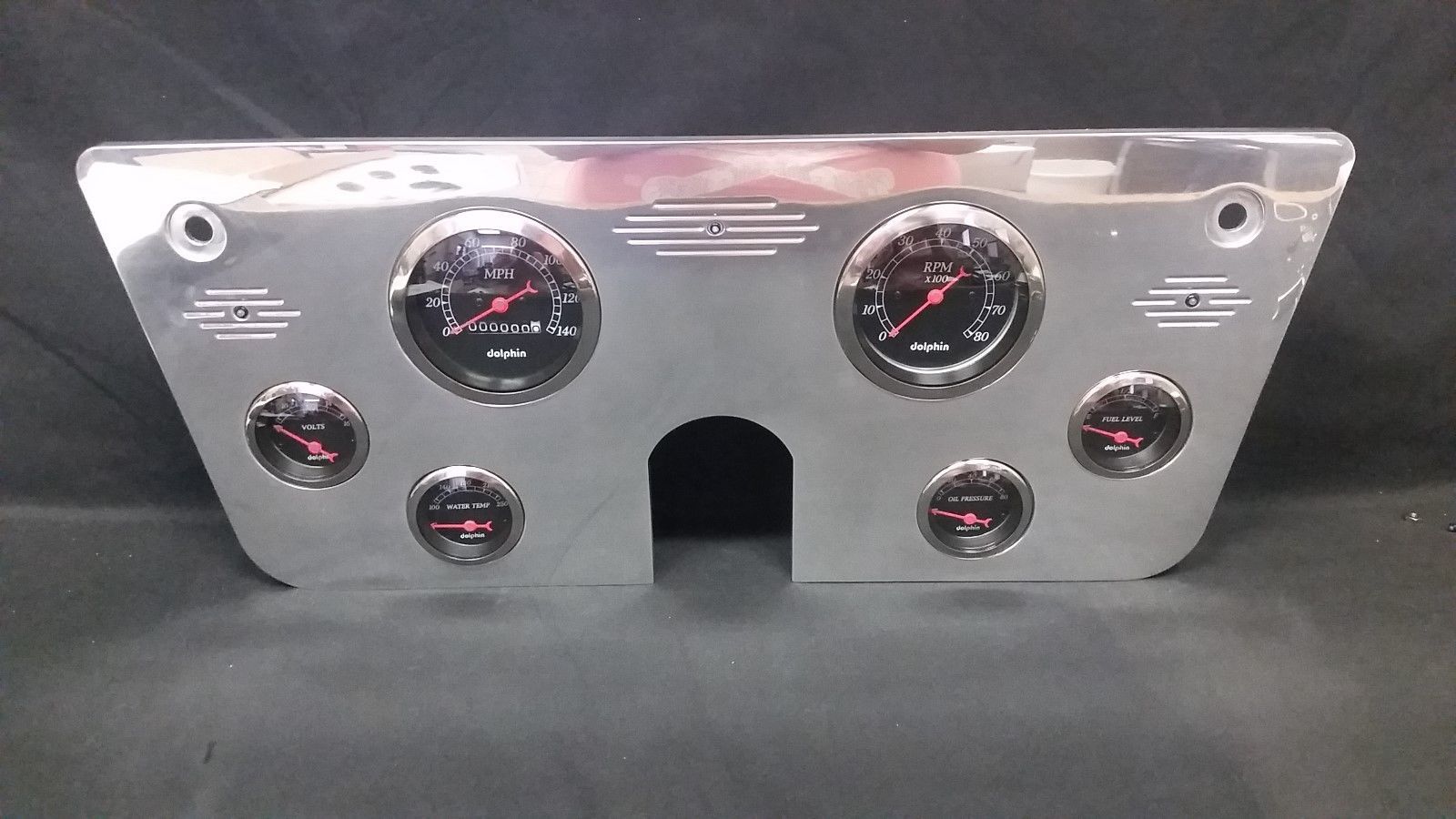 1967 1968 1969 1970 1971 1972 CHEVY TRUCK GAUGE CLUSTER BLACK 3 3/8 ...