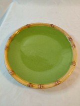 Home Ipanema Green Bamboo Edge 11" Dinner Plate Stoneware Target - $14.01