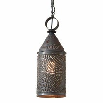 15-Inch Electrified Hanging Lantern light in Kettle Black - $114.95