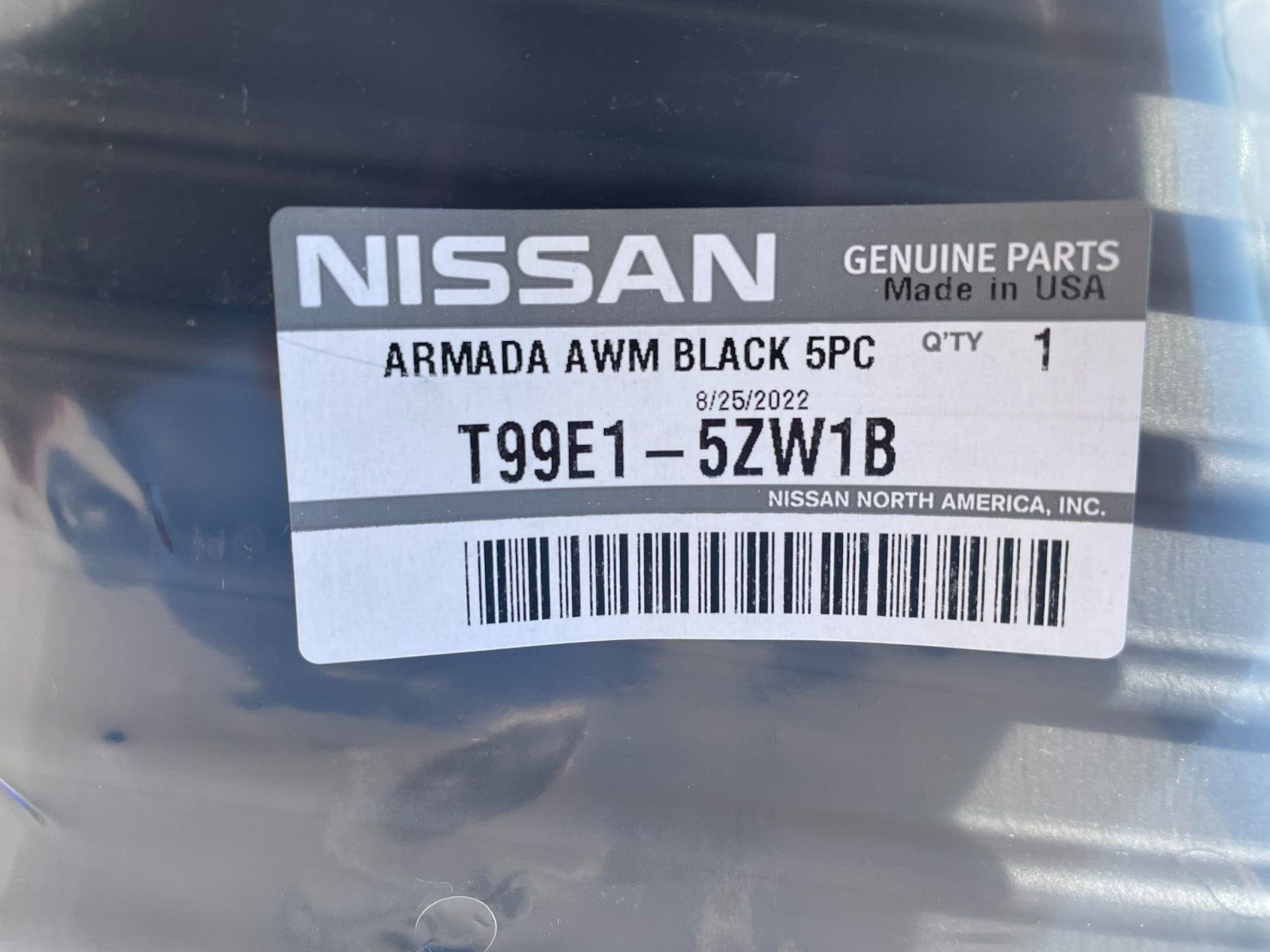 NEW OEM NISSAN ARMADA 20212023 5 PC ALL WEATHER BLACK FLOOR MAT SET
