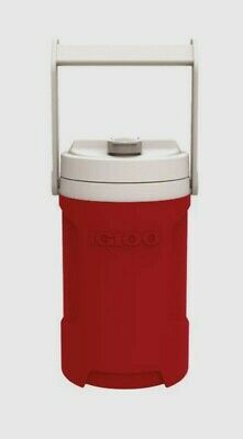 Igloo Latitude Beverage Cooler Bottle 1/2 gal Red Leak-Resistant Flip Cap Handle