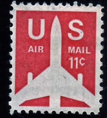 us airmail 13 cent stamp
