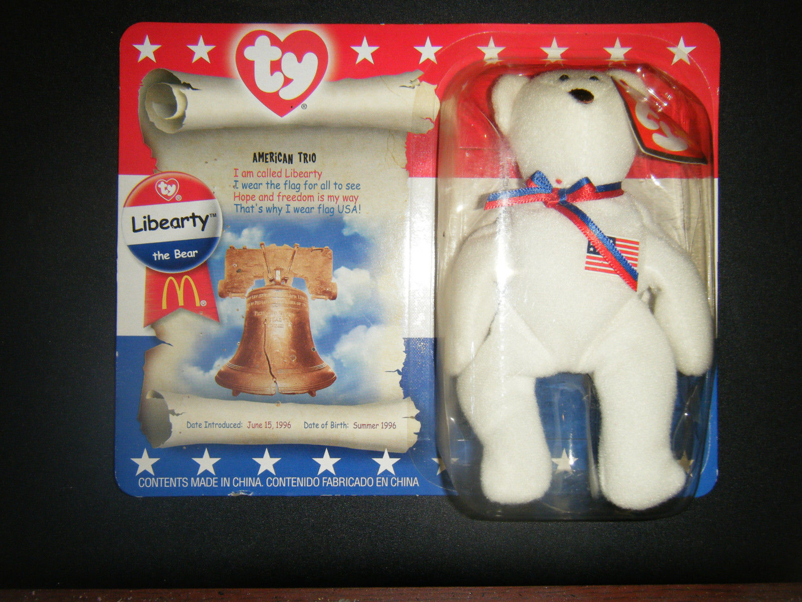 libearty beanie baby value mcdonalds