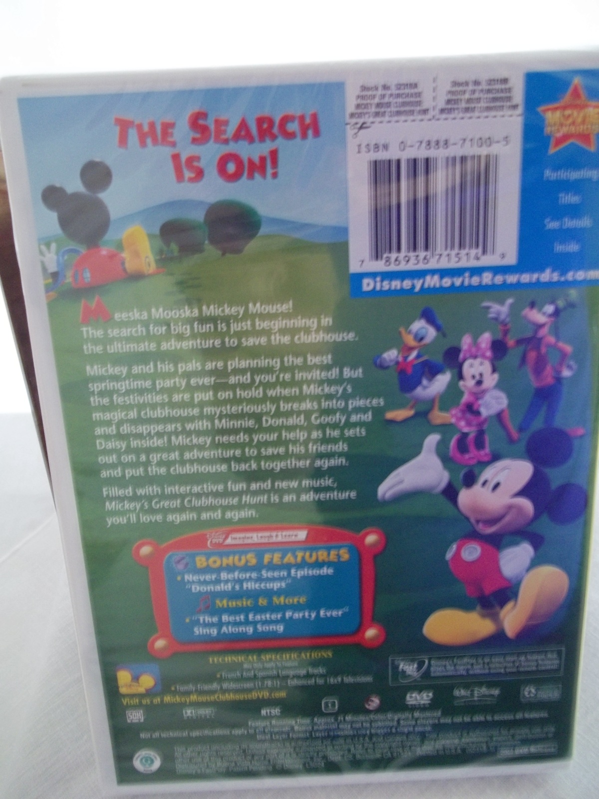 Disneys Mickey Mouse Clubhouse: Mickeys Great Clubhouse Hunt (DVD, 2007 ...