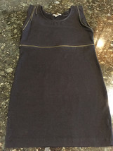 H&amp;M Casual Black Midrift Zip Sleeveless Dress Size 4 - $23.99