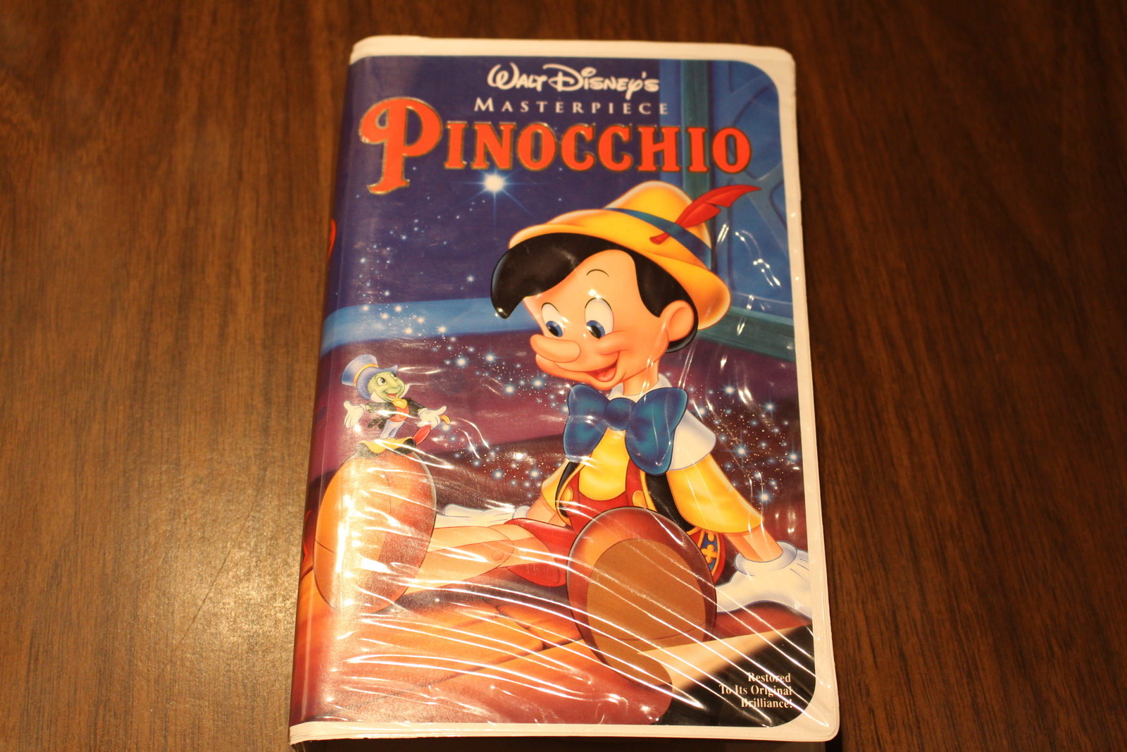 RARE Walt Disney Movie Pinocchio Animated Masterpiece VHS Home Video