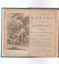 Seneca&#39;s Morals by Roger L&#39;Estrange 1764 ed. expertly rebound - $60.00