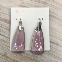Purple Kendra Scott Clear Violet Maize Drop Earrings - $40.52