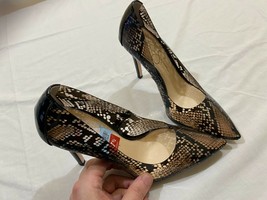 Jessica Simpson Pixera Pumps  Python Print Heels Shoes WOMEN'S 7M GRAY 7 M - $31.63