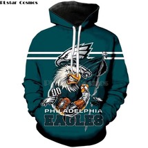 Nfl Philadelphia Eagles Super Eagles Character Team 3D Hoodie - $45.99+