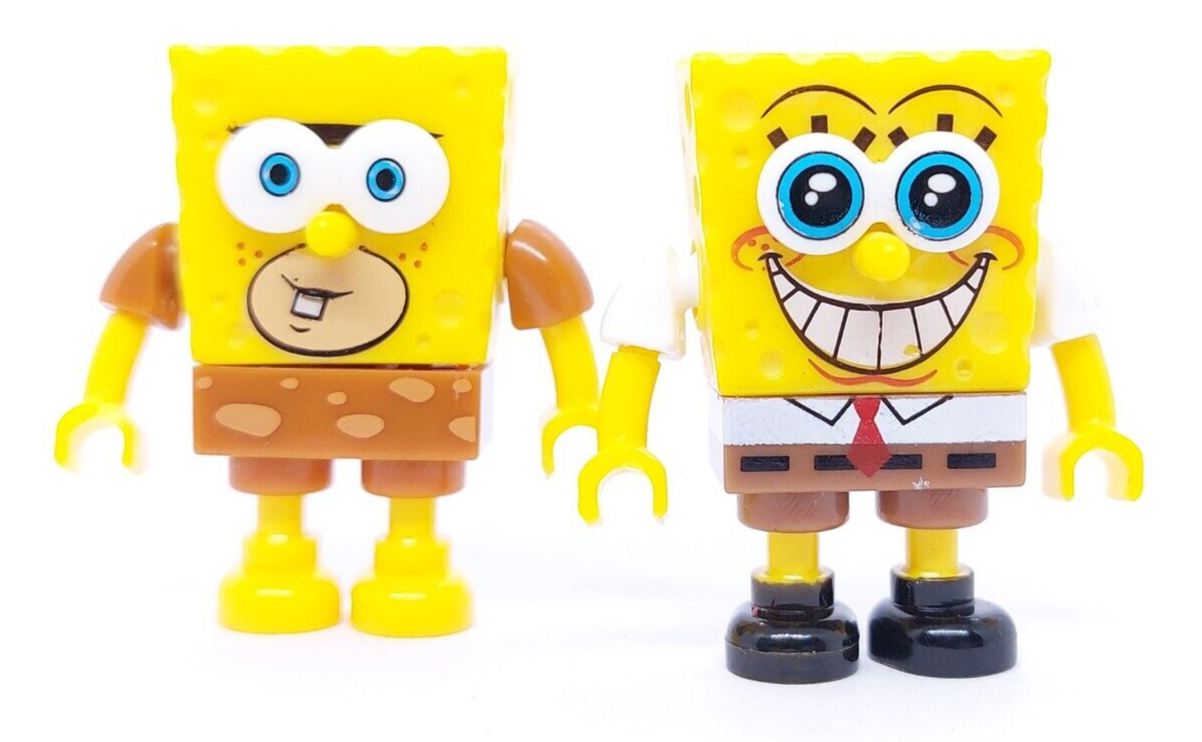 Mega Construx Bloks Spongebob Squarepants lot 2 Figures Building Toy