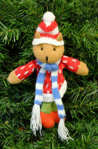 MULTI-COLR Plush Chipmunk In Winter Clothing Christmas Tree Ornament Style 1 - $8.88