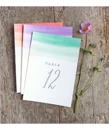 Printable Wedding Table Deep Blue Color Numbers (1-30) Color Wash Style - $2.47
