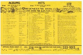 13Q WKTQ Pittsburgh VINTAGE January 15 1977 Music Survey Stevie Wonder #1 image 2