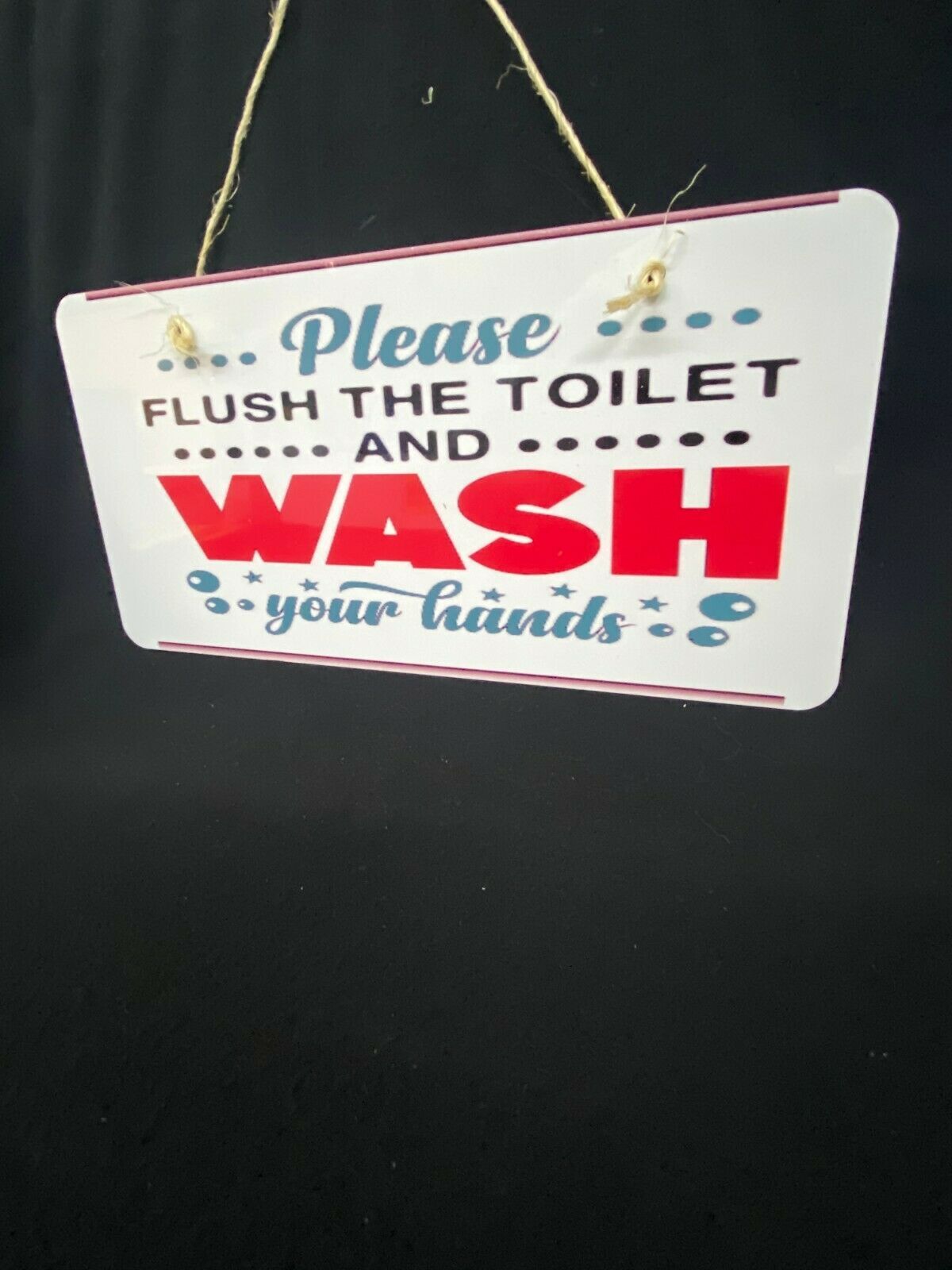 please wash your hands funny aluminum Hanging tin sign vintage look ...