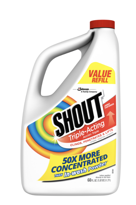 Primary image for Shout Triple-Acting Laundry Stain Remover Liquid Refill - 60 Fl. Oz.
