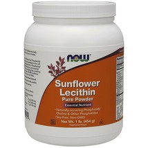 NOW Foods Sunflower Lecithin Pure Powder 1 lb . MADE IN USA - $44.86