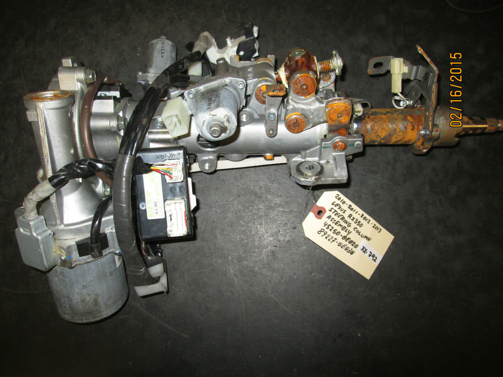 10 11 12 13 LEXUS RX350 STEERING COLUMN ASSEMBLY 452500E020/89227