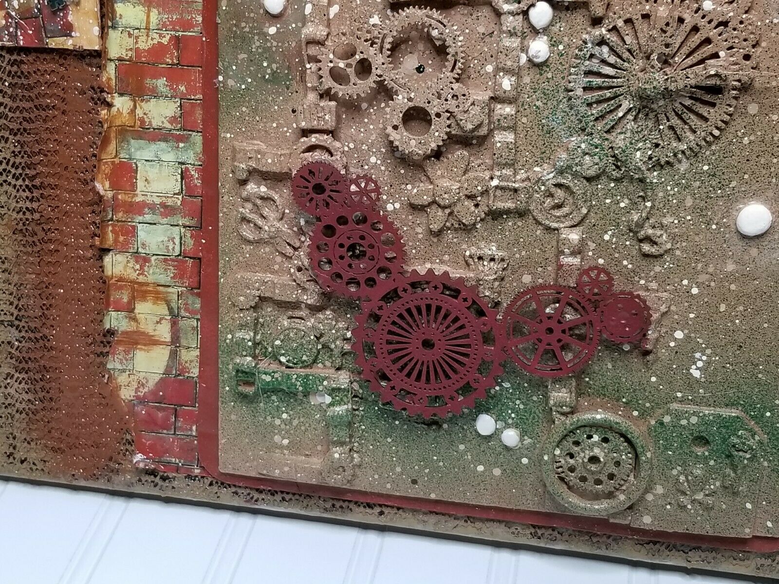 Hand Decorated Wall Art Victorian Steampunk Gears Clocks ...