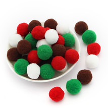 Multi-color Pom Poms for kids craft accessories hair band hand work - $3.50