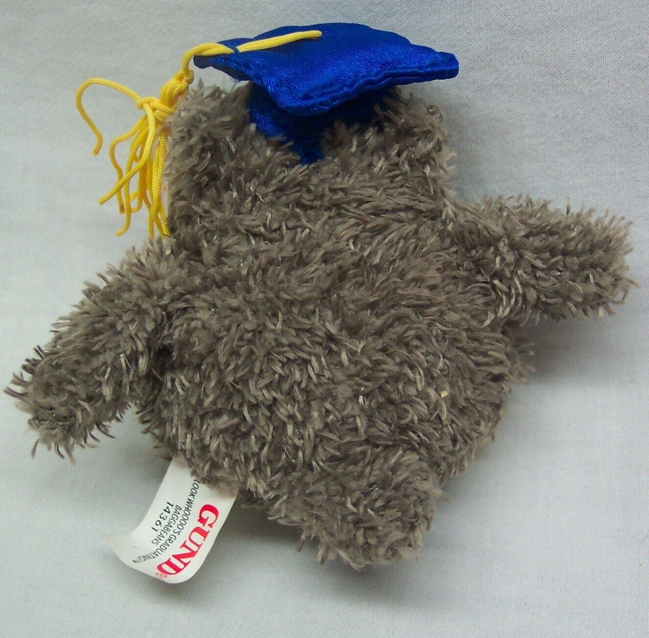 Gund Graduation Hat Beanbag 3/" Blue