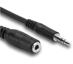 Hosa - MHE-105 - Stereo Mini Male to Stereo Mini Female Audio Cable - 5 ft. - $6.88