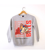 Vintage Kids New York Buffalo Bills Football Taz Sweatshirt Medium - $65.79