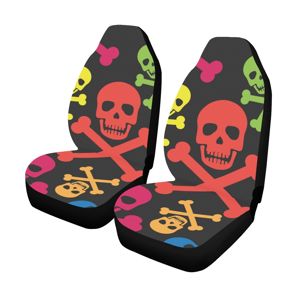 Dangerous Skull Scary Various Fear Universal Fit Auto Drive Car Seat