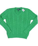 NEW $165 Polo Ralph Lauren Sweater!  Orange Green or Blue  100% Silk  Ca... - $64.99