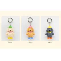 MonagustA Korean Puppy Character Silicone Figure Keyring Keychain Bag Key Holder image 2