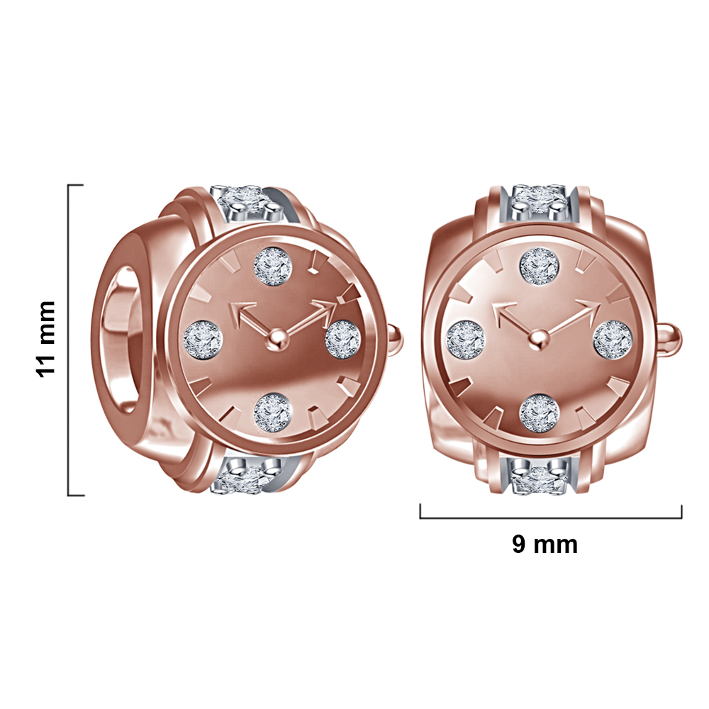 Beads Fit Pandora Charm Bracelet 925 Silver Watch Gift Charm Sale Round