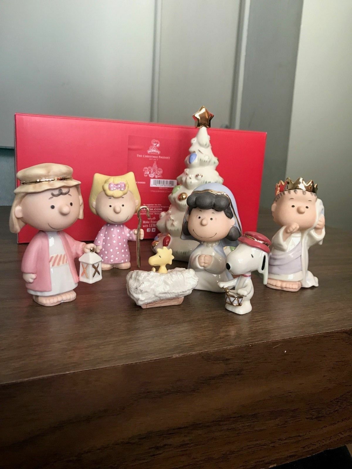 Lenox Nativity Peanuts The Christmas Pageant Figurines Snoopy Charlie 