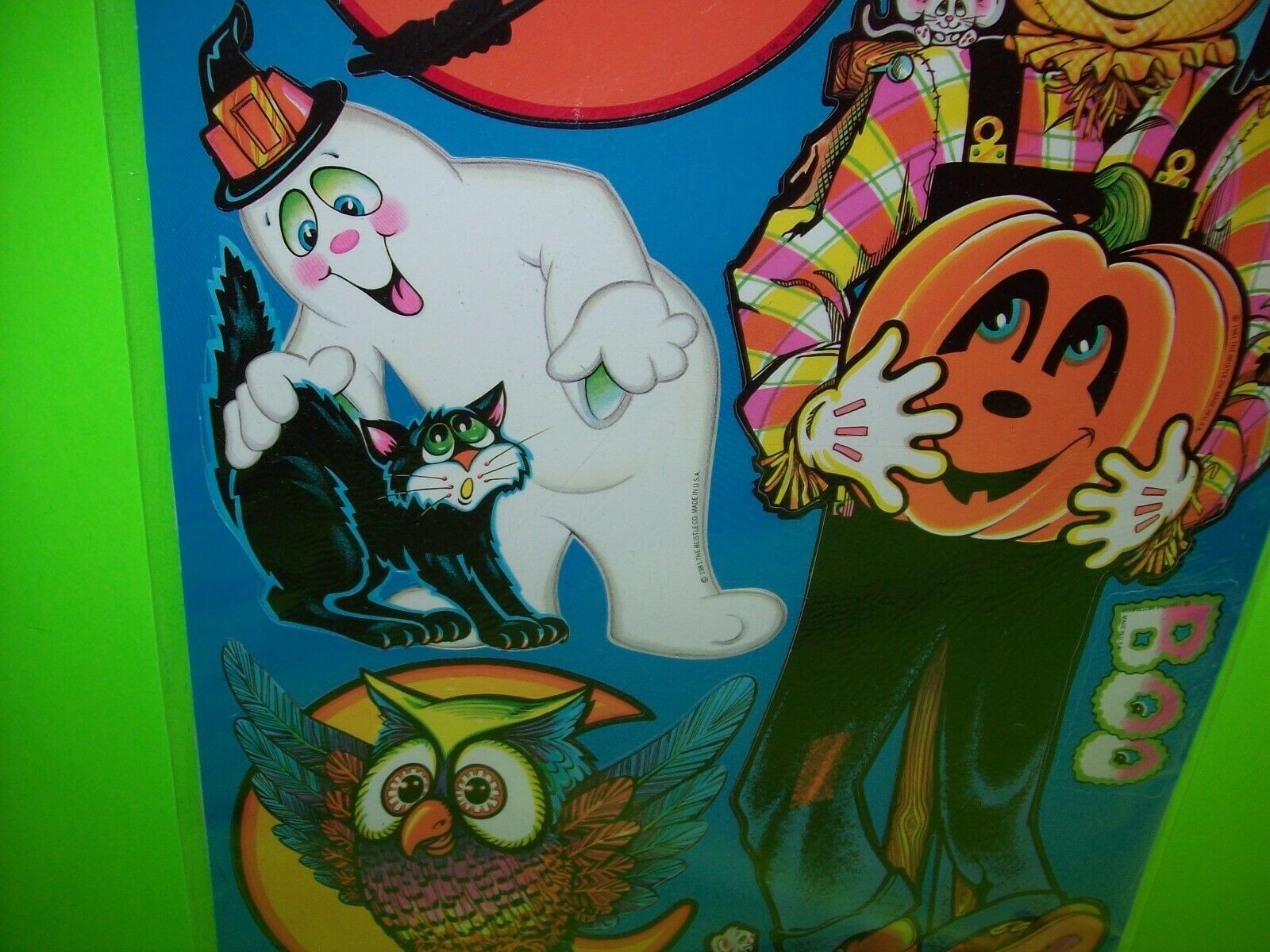 Beistle Vintage Halloween Diecut Decorations SEALED 1981 Set of 10