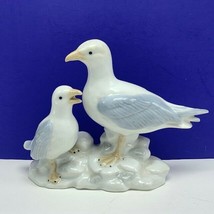 Otagiri pigeon dove figurine Japan porcelain sculpture bird statue mothe... - $27.67