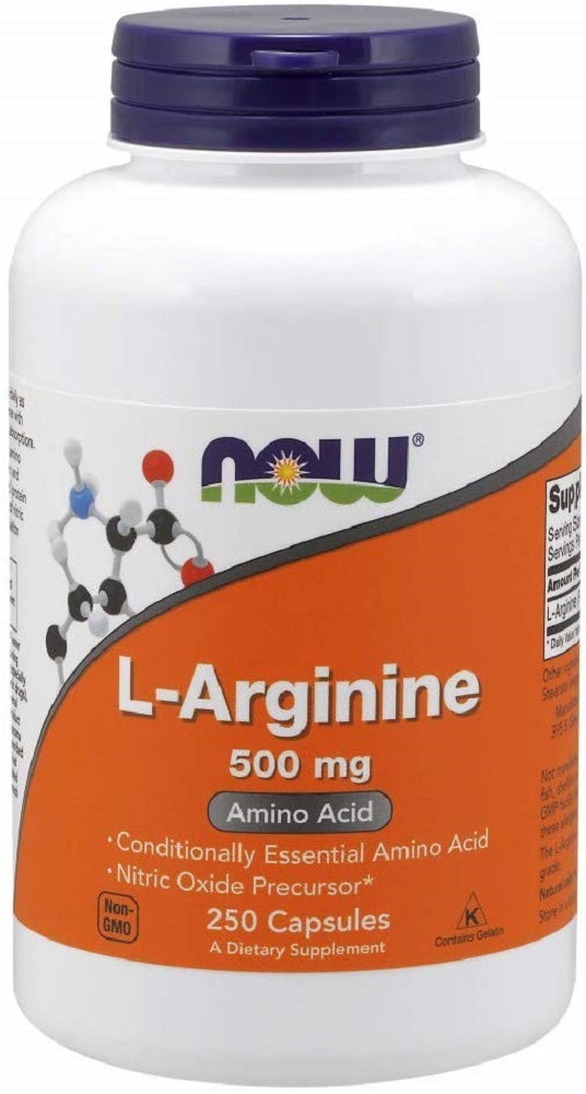 NOW Supplements, L-Arginine 500 mg, Amino Acid, 250 Capsules