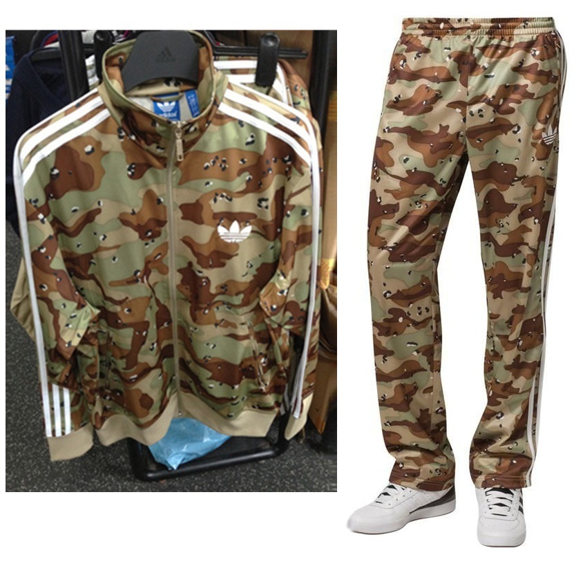 Amazing Adidas Originals Camo Army Track and items