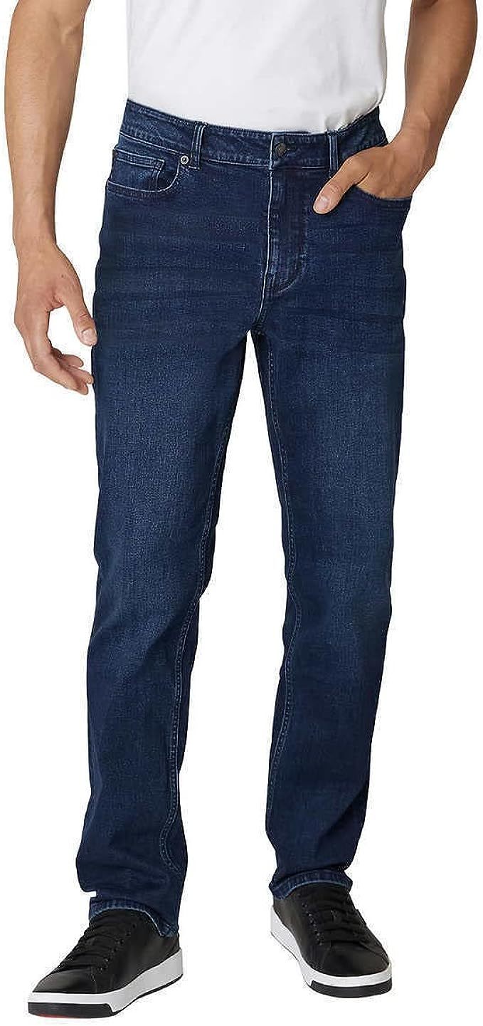 DKNY Men's Jeans Duane Blue Canal Wash 36x34 Stretch Fabric Straight ...