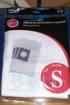  Hoover Type S GENUINE 3pk Vacuum bags Futura Spectrum WindTunnel Canisters - $6.80