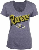 5th &amp; Ocean by New Era Women&#39;s Baltimore Ravens Tri-Natural T-Shirt, Medium - $28.00