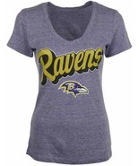 5th &amp; Ocean by New Era Women&#39;s Baltimore Ravens Tri-Natural T-Shirt, Medium - $28.00