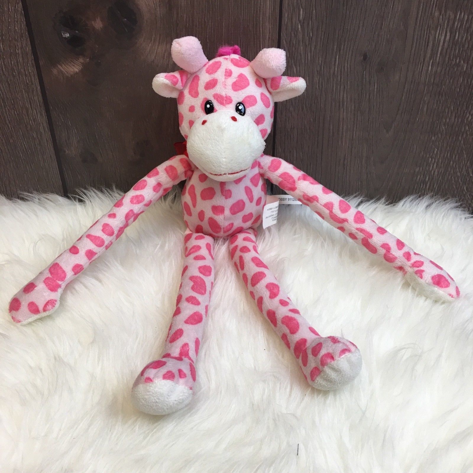 Hobby Lobby Pink Giraffe 17" Plush Doll Stuffed Toy Other