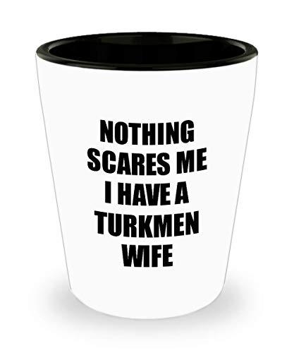 Turkmen Wife Shot Glass Funny Valentine Gift for Husband My Hubby Him ...