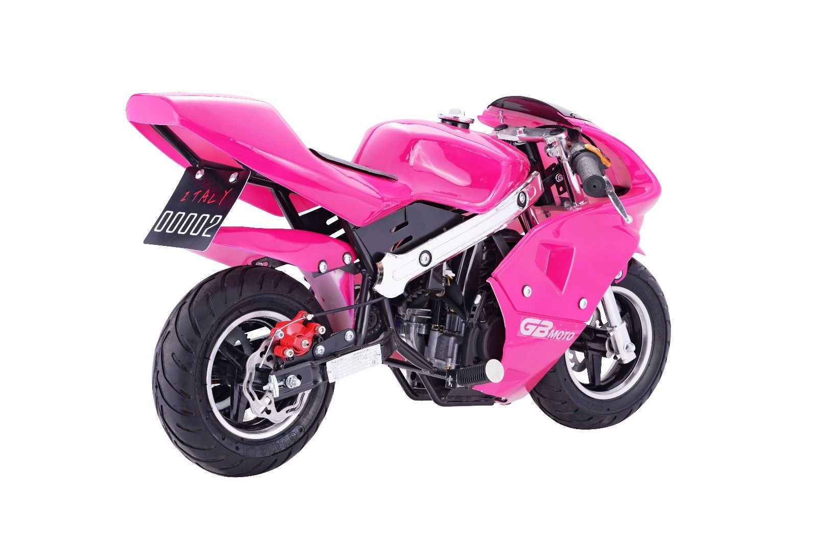 Motorcycle for Kids Pink Pocket Bike Mini Gas Powered 40CC Ride On Boys