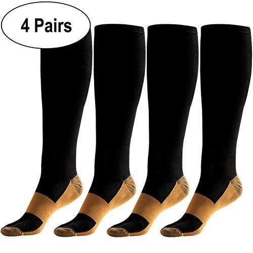 HK Compression Socks Women Nursing Multipack Wide Calf Stockings 15-20 ...
