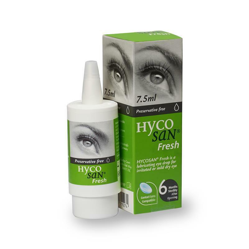 HycoSan Fresh Preservative Free Eye Drops for Dry Eyes 7.5ml