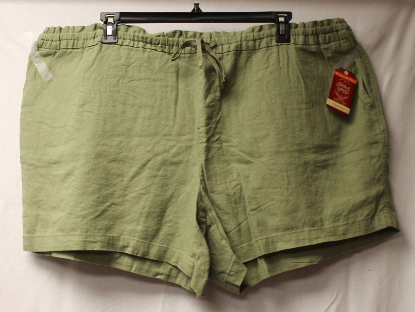 olive green plus size shorts