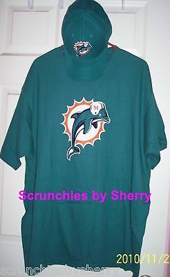 Miami Dolphins Shirt Hat T-shirt Football Fan Pack Reebok NFL Size XL New - $59.95